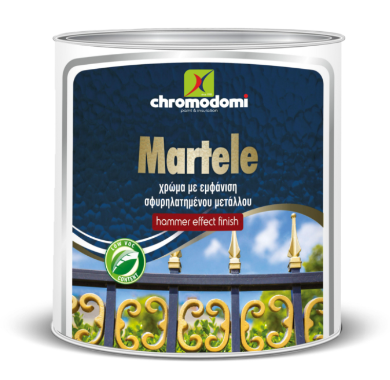საღებავი დაჩაქუჩებული ეფექტით - MARTELE HAMMERED  0,75LT — მეტალის საღებავები
